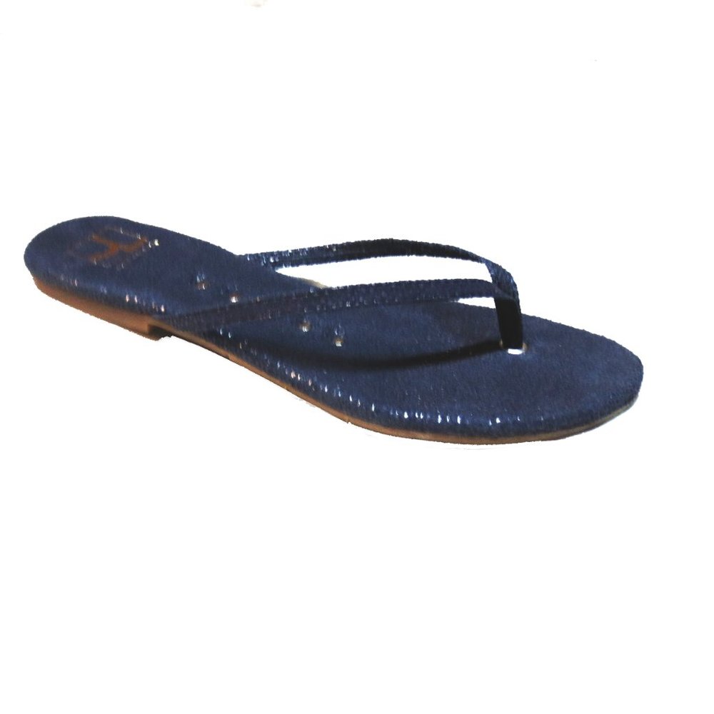 J.LITVACK •Maui• Flip-Flop Navy Python Leather - New in box